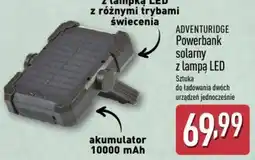 ALDI Adventuridge Powerbank solarny z lampą LED oferta