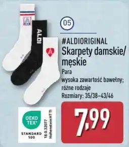 ALDI Aldioriginal Skarpety damskie/męskie oferta