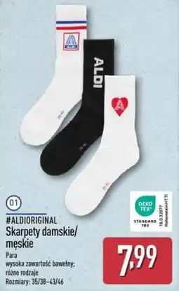 ALDI Aldioriginal Skarpety damskie/męskie oferta