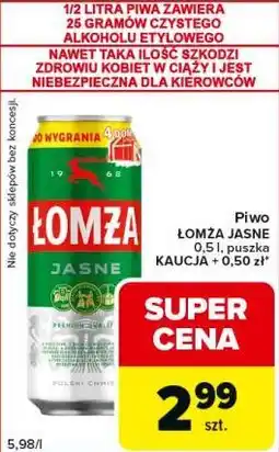 Carrefour Express Piwo Łomża Jasne oferta