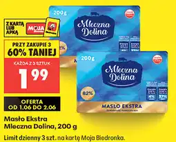 Biedronka Masło Ekstra Mleczna Dolina oferta