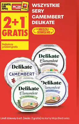 Biedronka Sery Camembert Delikate oferta