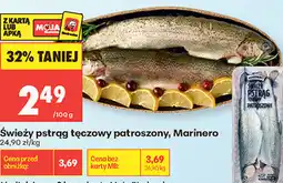 Biedronka Świeży pstrąg tęczowy patroszony, Marinero oferta