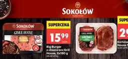 Biedronka Sokołów Grill House Big Burger z chedarem oferta