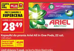 Biedronka Kapsułki do prania Ariel All in One Pods, 22 szt oferta