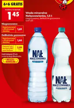 Biedronka Woda mineralna Nałęczowianka niegazowana oferta