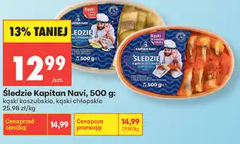Biedronka Śledzie Kapitan Navi oferta