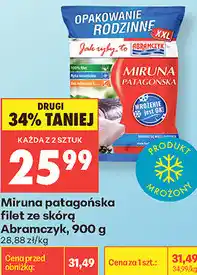 Biedronka Miruna patagońska filet ze skórą Abramczyk oferta