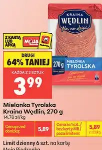 Biedronka Mielonka Tyrolska Kraina Wędlin oferta
