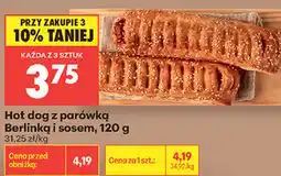 Biedronka Hot dog z parówką Berlinką i sosem oferta