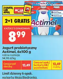Biedronka Jogurt probiotyczny Actimel oferta