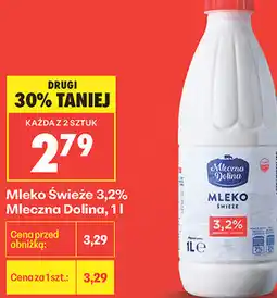 Biedronka Mleko Świeże 3,2% Mleczna Dolina oferta
