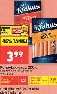 Biedronka Parówki Krakus oferta