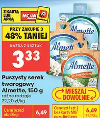 Biedronka Puszysty serek twarogowy Almette oferta