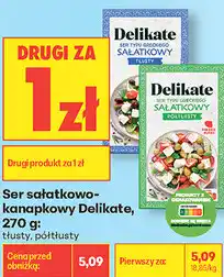 Biedronka Ser sałatkowo-kanapkowy Delikate oferta