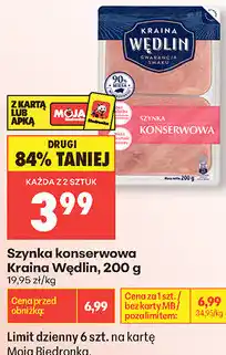 Biedronka Szynka konserwowa Kraina Wędlin oferta