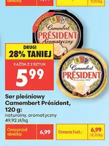 Biedronka Ser pleśniowy Camembert Président oferta