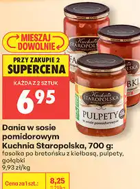 Biedronka Dania w sosie pomidorowym Kuchnia Staropolska oferta