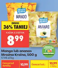 Biedronka Mango lub ananas Mroźna Kraina oferta