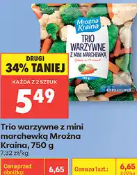 Biedronka Trio warzywne z mini marchewką Mroźna Kraina oferta
