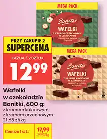 Biedronka Wafelki w czekoladzie Bonitki oferta