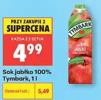 Biedronka Sok jabłko 100% Tymbark oferta