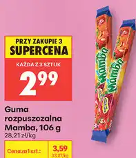 Biedronka Guma rozpuszczalna Mamba oferta