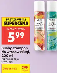 Biedronka Suchy szampon do włosów Niuqi oferta