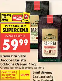 Biedronka Kawa ziarnista Jacobs Barista Editions Crema oferta