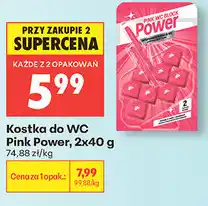 Biedronka Kostka do WC Pink Power oferta