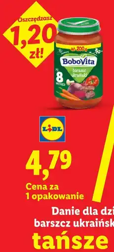 Lidl BoboVita Danie dla dzieci po 8 m-cu barszcz ukraiński oferta