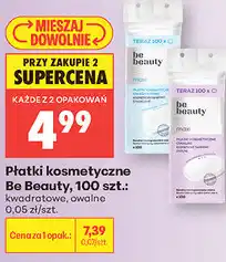 Biedronka Płatki kosmetyczne Be Beauty, 100 szt oferta