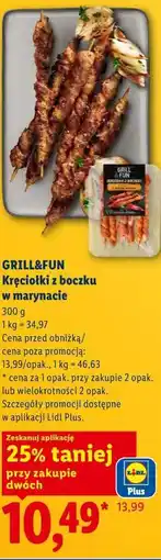 Lidl GRILL&FUN Kręciołki z boczku w marynacie oferta