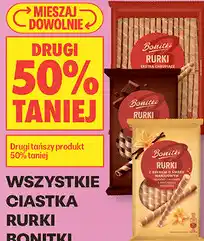 Biedronka Wszystkie ciastka rurki Bonitki oferta