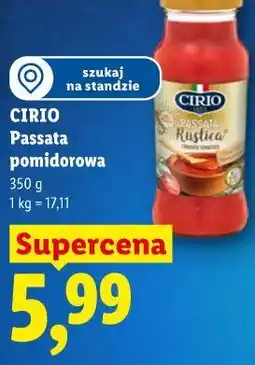 Lidl Cirio Passata pomidorowa oferta
