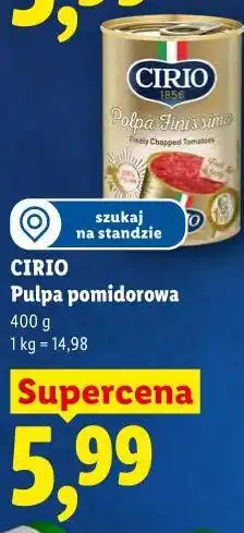 Lidl Cirio Pulpa pomidorowa oferta