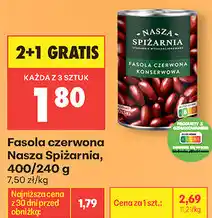 Biedronka Fasola czerwona Nasza Spiżarnia oferta