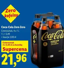 Lidl Coca-Cola Zero Zero Czterosztuk oferta