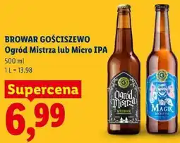 Lidl Browar Gościszewo Ogród Mistrza lub Micro IPA oferta