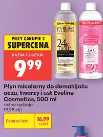 Biedronka Płyn micelarny do demakijażu oczu, twarzy i ust Eveline Cosmetics oferta