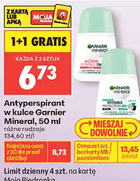 Biedronka Antyperspirant w kulce Garnier Mineral oferta