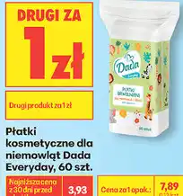 Biedronka Płatki kosmetyczne dla niemowląt Dada Everyday, 60 szt oferta