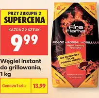 Biedronka Węgiel instant do grillowania Fire & Flame oferta