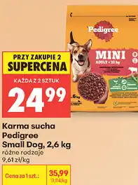 Biedronka Karma sucha Pedigree Small Dog oferta