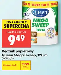 Biedronka Ręcznik papierowy Queen Mega Sweep, 120 m oferta