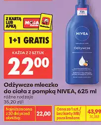 Biedronka Odżywcze mleczko do ciała z pompką NIVEA oferta