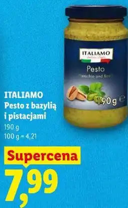 Lidl ITALIAMO Pesto z bazylią i pistacjami oferta