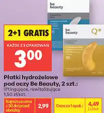 Biedronka Płatki hydrożelowe pod oczy Be Beauty, 2 szt oferta