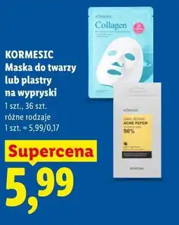Lidl KORMESIC Maska do twarzy lub plastry na wypryski oferta