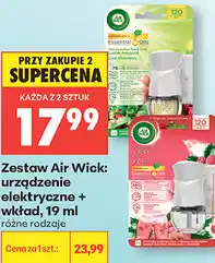 Biedronka Zestaw Air Wick: urządzenie elektryczne + wkład, 19 ml oferta